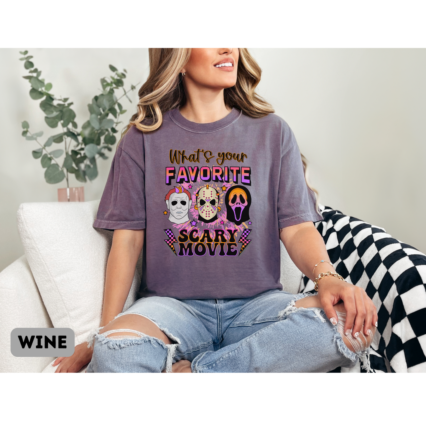 Short Sleeve Scary Movie T-shirt