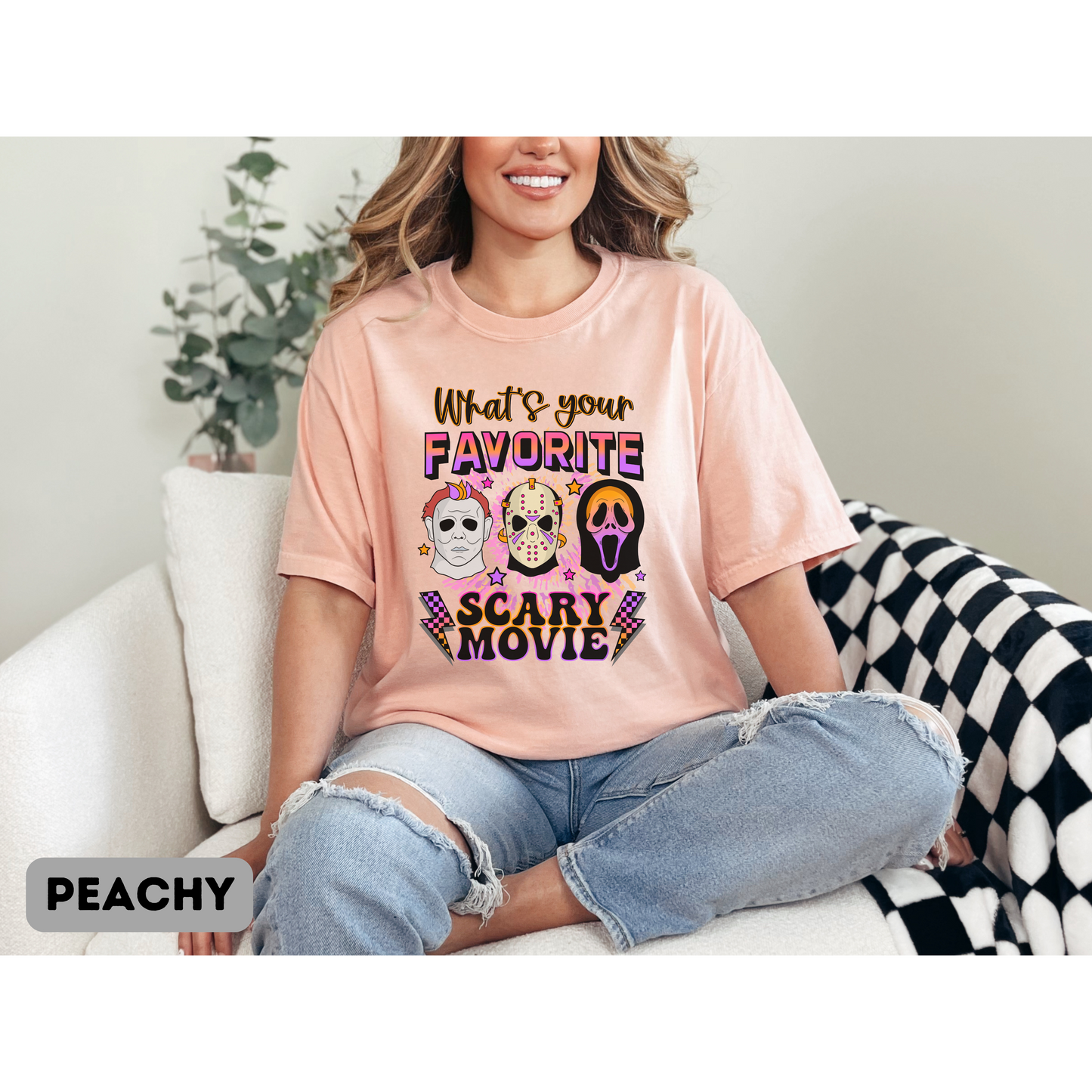 Short Sleeve Scary Movie T-shirt