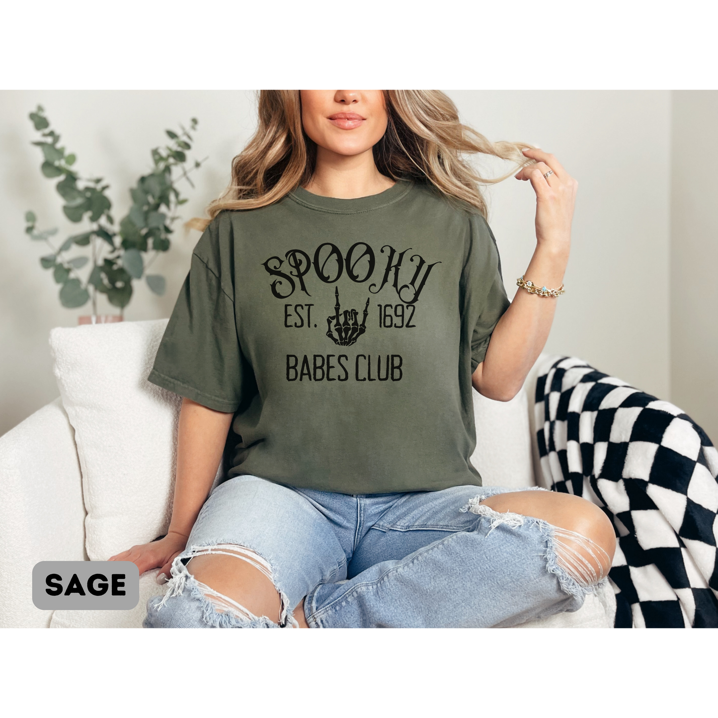 Short Sleeve Spooky Babes Club T-shirt